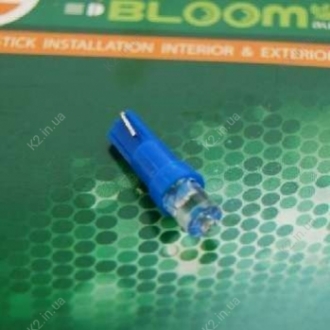 Лампа светодиодная T5 1led вогнутый, синий Bloom BL-L0101-blue (фото 1)