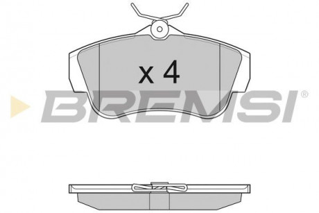 Гальмівні колодки зад. Scudo / Expert 07- BREMSI BP3284