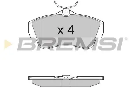Тормозные колодки зад. Scudo / Expert 07- BREMSI BP3284