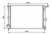Радиатор охлаждения LOGAN (пр-во AVA) RTA2476