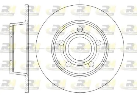 Тормозной диск ROADHOUSE 672400 (фото 1)