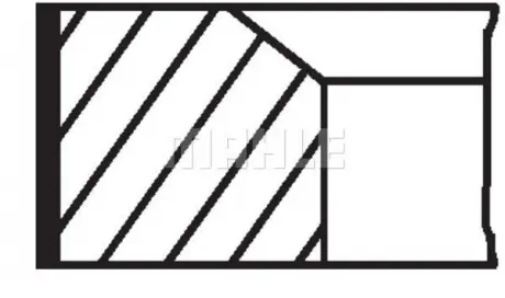 Кільця поршневі MAHLE MAHLE KNECHT 67613 N0