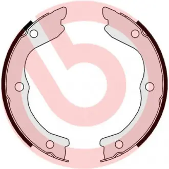 Тормозные колодки барабанные BREMBO S56543