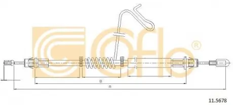 Трос стояночного тормоза COFLE 11.5678