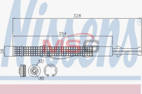 Осушитель кондиционера NISSENS 95526