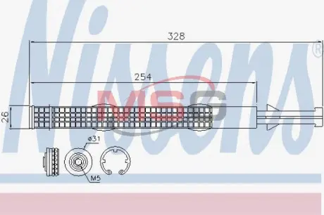 Осушитель кондиционера NISSENS 95526