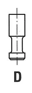 Клапан выпускной MAZDA 6616 / BMARCR EX FRECCIA R6616/BMARCR