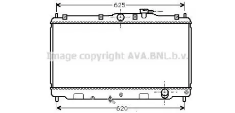 Радиатор 2.0i [OE. 19010-P45-G01] AVA COOLING HD 2010