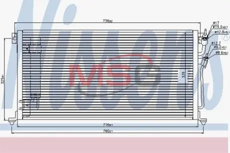 Радиаторы кондиционеров NISSENS 940439