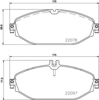 Тормозные колодки дисковые BREMBO P50124 (фото 1)