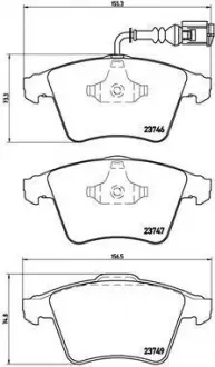 Тормозные колодки дисковые BREMBO P85082