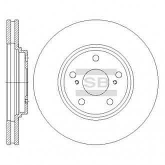 Гальмівний диск Sangsin Hi-Q (SANGSIN) SD4047 (фото 1)