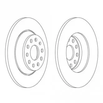 Диск тормозной FERODO DDF2506C
