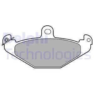 Гальмівні колодки дискові RENAULT Espace / Laguna / Safrane / 21 "F" 84-02 Delphi LP821
