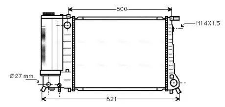 Радiатор AVA AVA COOLING BW 2083 (фото 1)