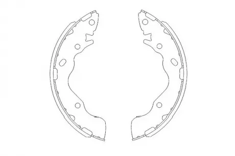 Тормозные колодки барабанные KAVO KBS-3402 (фото 1)