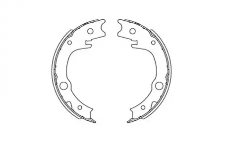 Тормозные колодки барабанные KAVO KBS-9925