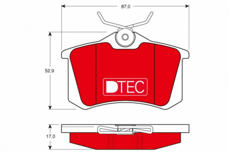 Тормозные колодки дисковые AUDI / CITROEN / FORD / PEUGEOT / SEAT / SKODA / VW TRW GDB1330DTE