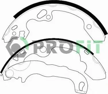 Колодки тормозные барабанные PROFIT 5001-0565 (фото 1)