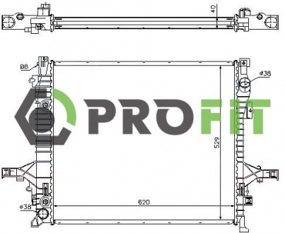 Радиатор охлаждения PROFIT 1740-0703