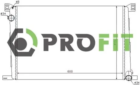 Радіатор охолоджування PROFIT 1740-0074