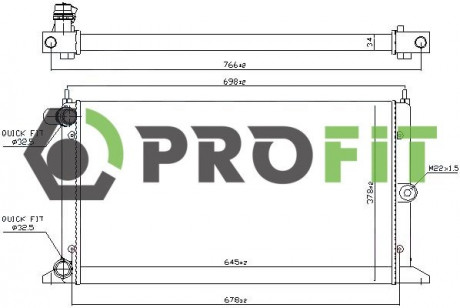 Радиатор охлаждения PROFIT 1740-0027