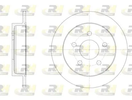 Тормозной диск ROADHOUSE 671900