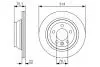 Диск тормозной BOSCH 0986479S54 (фото 1)