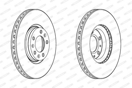 Диск тормозной FERODO DDF2156C (фото 1)