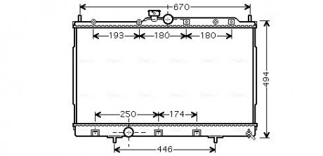 Радиатор AVA COOLING MT2183