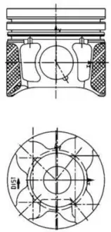 Поршень, комплект CITROEN / PEUGEOT / FORD Berlingo, C2, C3, C4, Jumpy, Xsara, Focus, C-Max, Partner, 207,308,407 KOLBENSCHMIDT 40179600