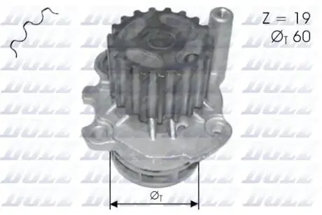Водяний насос AUDI A2 (8Z0) / SEAT AROSA (6H) / SKODA FABIA (6Y2) Combi (6Y5) седан (6Y3) / VW LUPO DOLZ A196