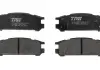 Комплект гальмівних колодок задн, SUBARU IMPREZA, LEGACY I, LEGACY II, LEGACY III, LEGACY OUTBACK, SVX 1.6-3.3 01.89-08.03 TRW GDB990 (фото 1)