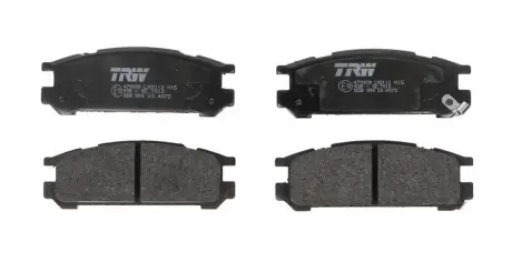 Комплект гальмівних колодок задн, SUBARU IMPREZA, LEGACY I, LEGACY II, LEGACY III, LEGACY OUTBACK, SVX 1.6-3.3 01.89-08.03 TRW GDB990