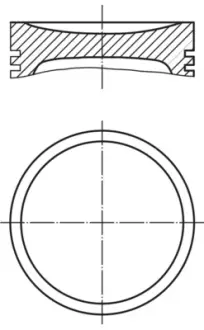 Поршень Mahle CITROEN / PEUGEOT Berlingo, C2, C3, Xsara, 1007, Partner, 206,306,307 1,4 95- MAHLE KNECHT 0401100