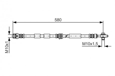 Тормозной шланг AUDI / SKODA / VW A3 quattro / Octavia 1U2 4x4 / Golf IV 4Motion \ '\' F BOSCH 1987476849