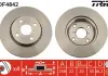 Диск гальмівний (1 шт.) DAIHATSU / TOYOTA Charade / Yaris \ '\' F D = 258mm \ '\' 02 >> TRW DF4842 (фото 3)