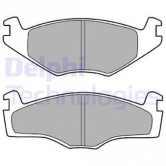 Тормозные колодки дисковые SEAT / VW Cordoba / Ibiza / Golf / Jetta / Passat "F" 83-02 Delphi LP420 (фото 1)