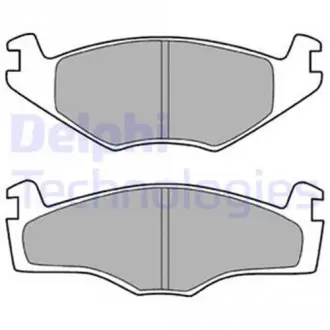 Тормозные колодки дисковые SEAT / VW Cordoba / Ibiza / Golf / Jetta / Passat &quot;F&quot; 83-02 Delphi LP420 (фото 1)