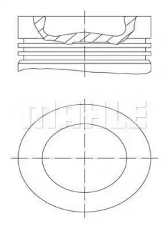 Поршень Mahle FORD / VOLVO Focus, Mondeo, Fiesta, C30, S40, S80, V50 2,0i 16V 00- MAHLE KNECHT 0156100