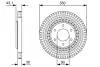 Тормозной диск NISSAN / INFINITI Armada / Titan / QX56 \ &#039;\&#039; F \ &#039;\&#039; 5,6 \ &#039;\&#039; 03-10 BOSCH 0986479V51 (фото 1)