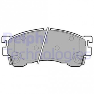 Комплект тормозных колодок с 4 шт. дисков Delphi LP801