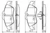 Тормозные колодки дисковые MERCEDES / VW Sprinter / Vito (638) / LT \ &#039;\&#039; F BOSCH 0986494504 (фото 7)