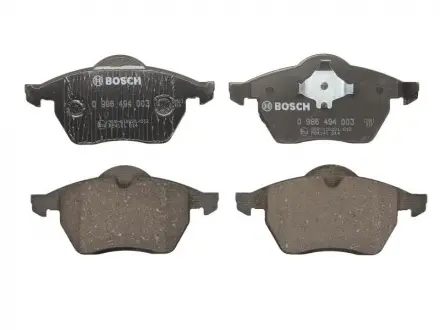 Гальмівні колодки дискові FORD Galaxy / SEAT Alhambra / VW Sharan -00 BOSCH 0986494003