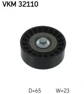 Ролик паразитный FIAT / LANCIA 500 / Panda / Punto / Ypsilon "0,9L" 09 >> SKF VKM32110