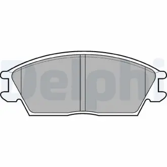 Тормозные колодки дисковые HYUNDAI Eccent / Lantra / Exel / Pony "90-99 Delphi LP704