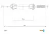 Трос гальмівний RENAULT Logan Mcv 1,5 Dci all drum brakeRH-LH08- 41.0281.1
