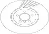 Диск тормозной BMW 5 (F07, F10) / 7 (F01, F02) "FL" D = 374mm "08 >> DF6613S