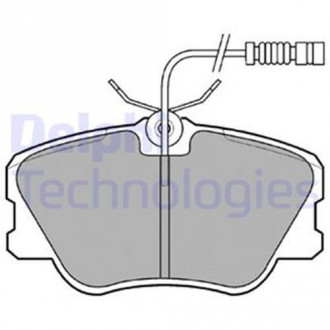 Тормозные колодки дисковые MERCEDES 190 (W201) / E (W124) "F" 84-95 Delphi LP608 (фото 1)