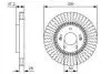 Тормозной диск HYUNDAI Sonata / ix35 \ &#039;\&#039; F \ &#039;\&#039; 2,0-2,4 \ &#039;\&#039; 09 &gt;&gt; BOSCH 0986479U43 (фото 1)